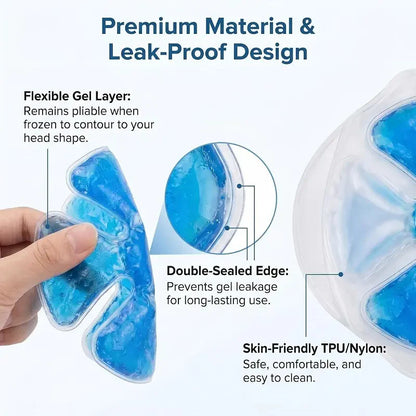 👷‍♂️ Beat the Heat | Reusable Cooling Gel Ice Packs for Hard Hats & Sun Hats, Outdoor Construction Summer Heat Prevention Inserts ❄️