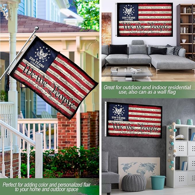 🦅🎆US History in the Making: Honor America’s 250th Anniversary with This Premium Double-Sided Flag!