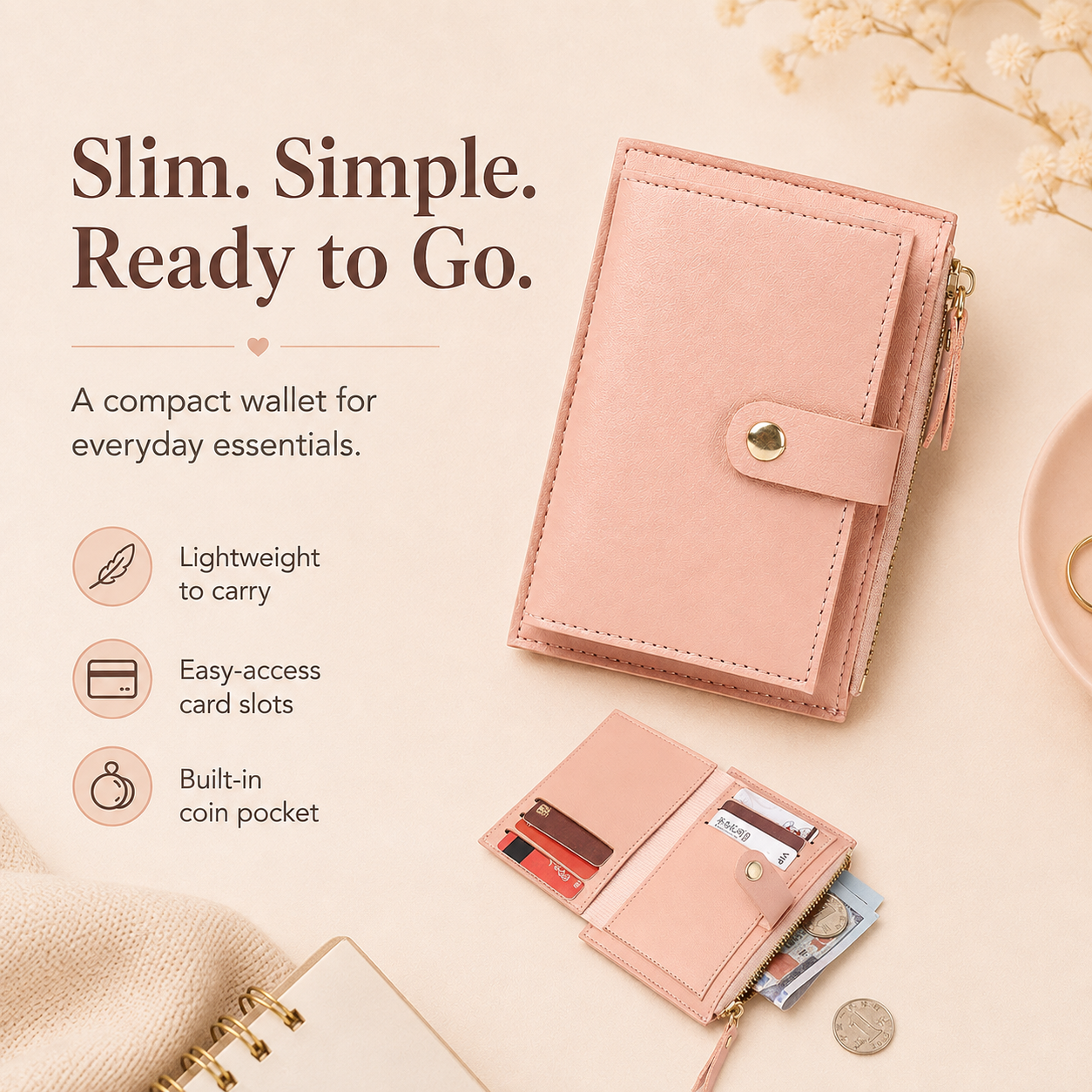 Small wallet, big convenience 👛