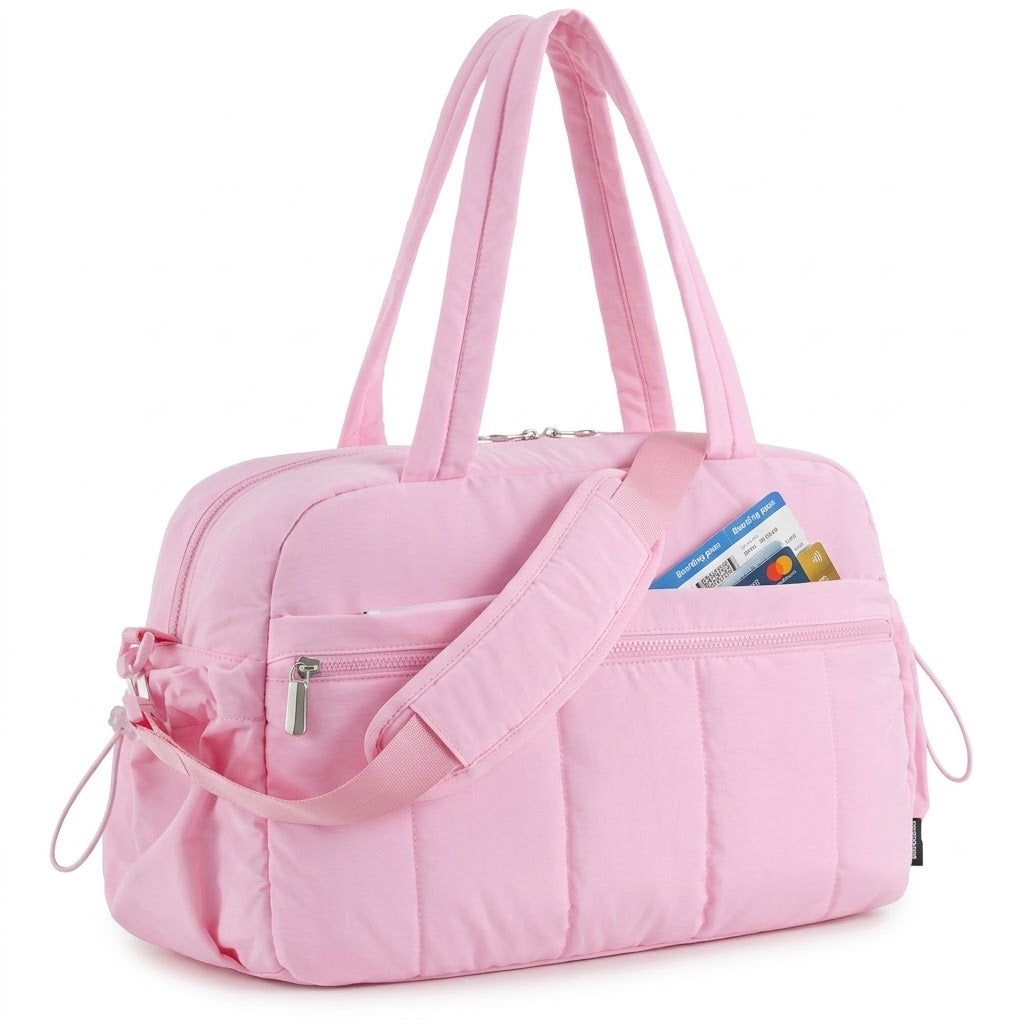 Large Capacity Travel Tote Bag with Wet & Dry Compartment