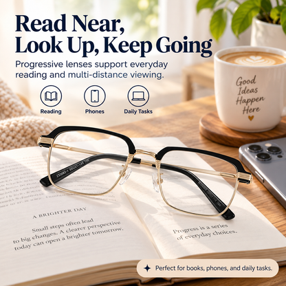 Progressive Blue Light Reading Glasses