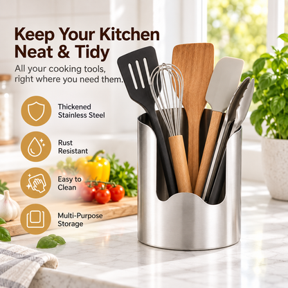 Stainless Steel Utensil Organizer