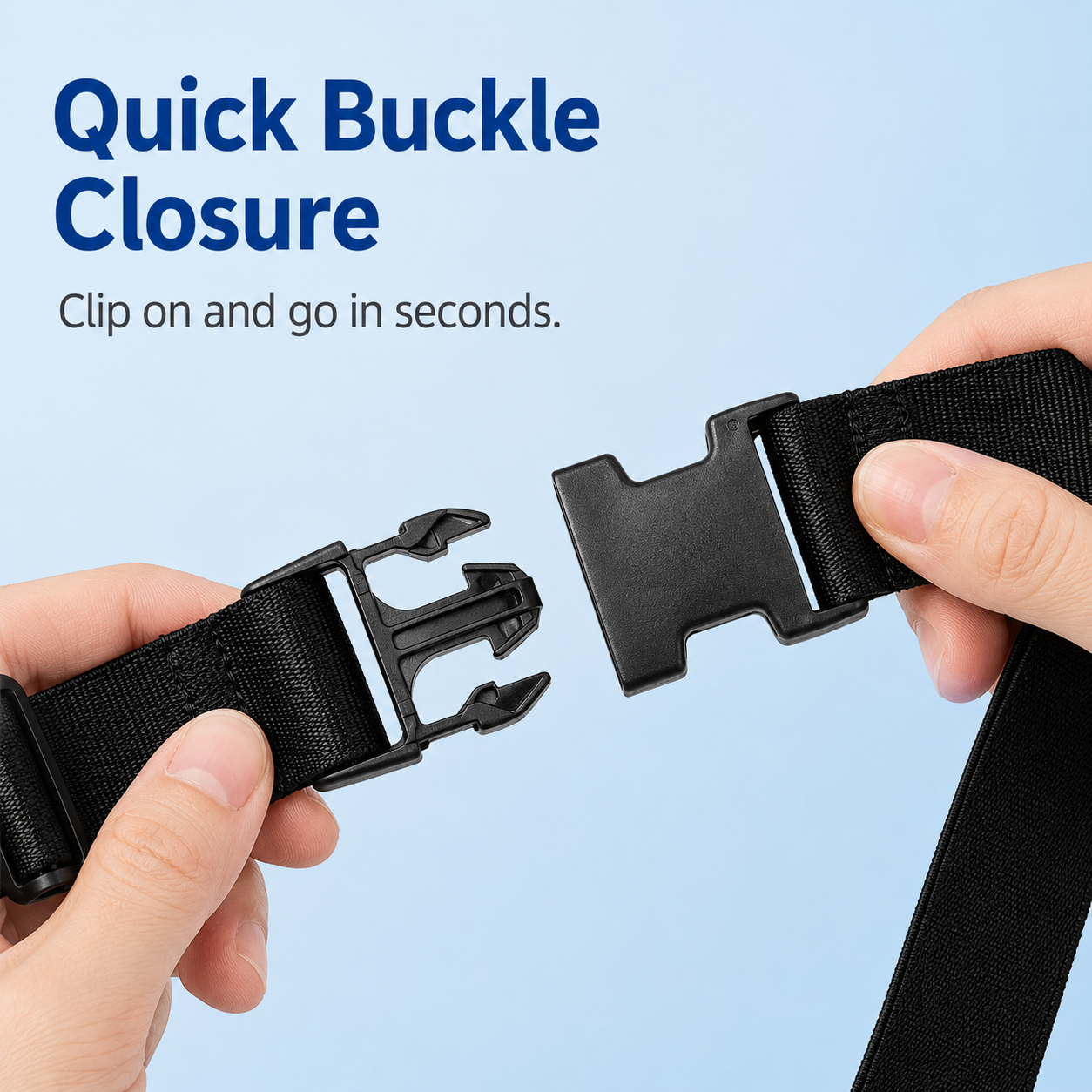 Figure-8 safety luggage straps