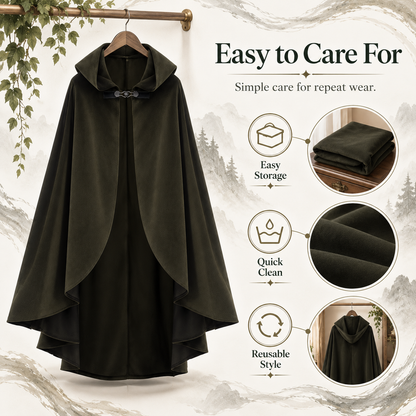 Medieval Gothic Hooded Cloak – Long Cosplay Cape