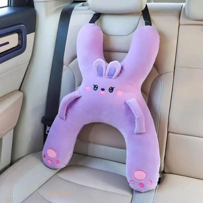 🐷 Cozy Car Neck Pillow for Kids 💖