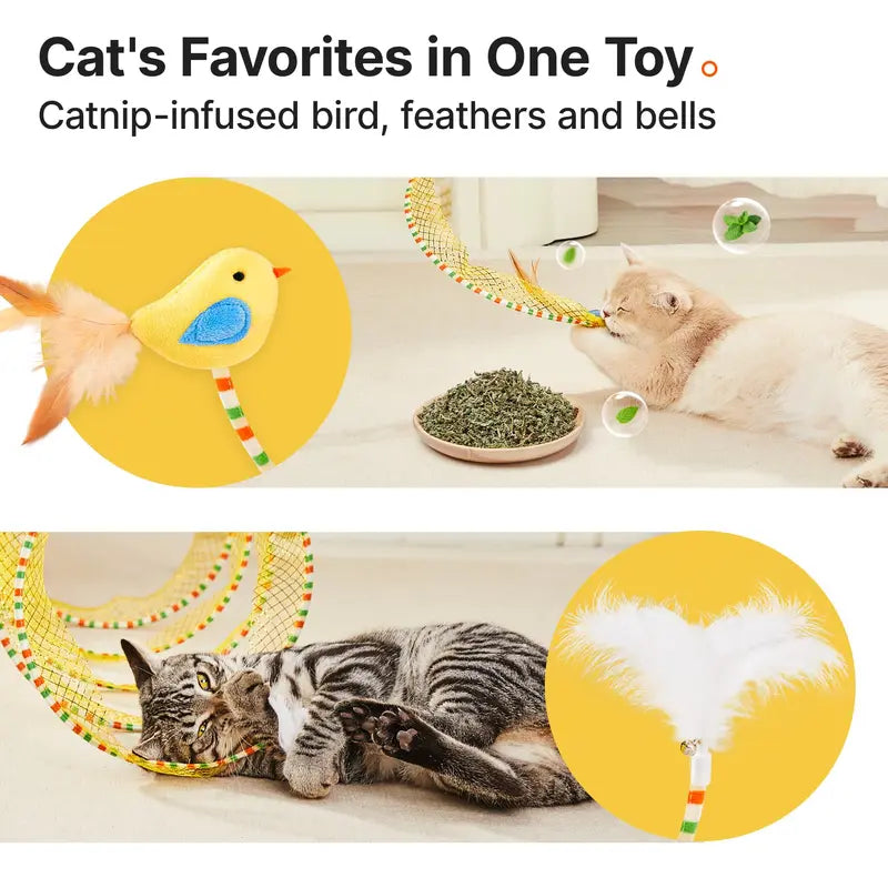 ⚡ The Ultimate Indoor Safari: The Magic 20" Spring-Back Spiral Cat Tunnel That Banishes Boredom Automatically! 🐱🌪️