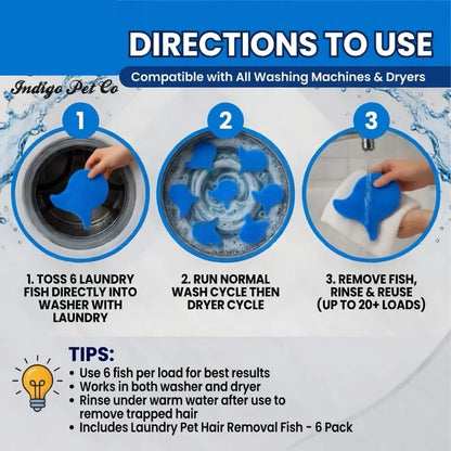 ⚡ The Ultimate Laundry Cheat Code: The 6-Pack Magic Pet Hair Removal Fish That Snatches Every Fur & Cleans Your Clothes Automatically! 🧺🐱