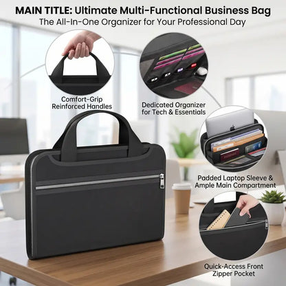🛡️ Asset Safe Haven | Heavy-Duty Fireproof & Waterproof Expanding File Organizer Bag with Portable Handle 📁