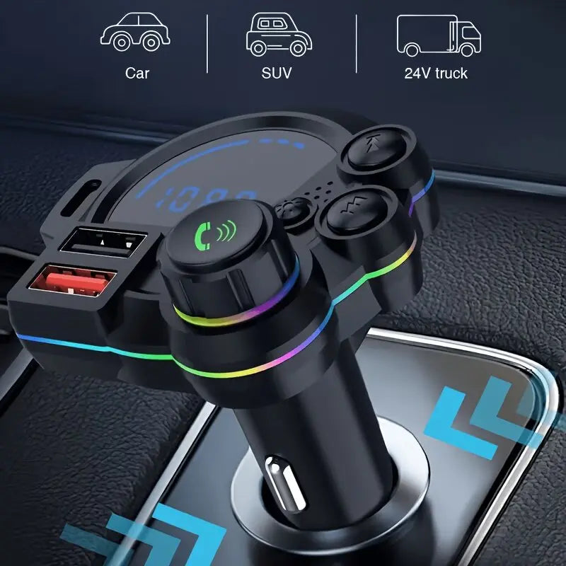 ⚡ Give Your Old Ride A $100K Tech Brain: The 30W PD Turbo Car Bluetooth 5.3 Transmitter That Unleashes Heavy-Bass Concert Audio Instantly! 🚗🎵