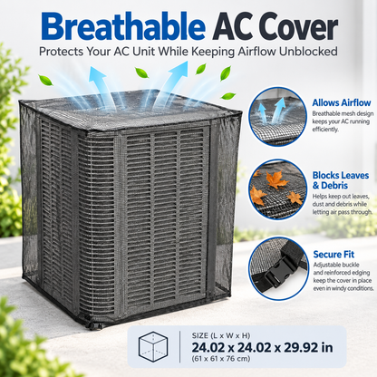 Heavy-Duty Mesh Outdoor AC Cover
