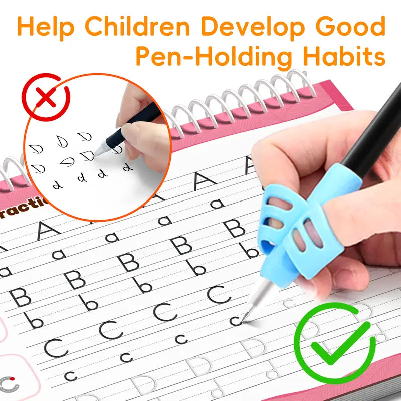 🏫 No More Messy Writing! The Magic 3D Grooved Workbook Set That Auto-Fades for Infinite Reuse & Perfect Handwriting! 📝✨