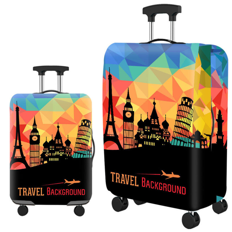 ✈️ Spot Your Bag Instantly | Fashion Cat Print Travel Luggage Cover Protector Anti-Scratch High-Elastic Suitcase Skin 🧳