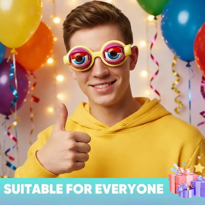 🔥 The Ultimate Party Icebreaker: The Kinetic Crazy Eyes Glasses That Turn You Into A Walking Meme Instantly! (No Batteries Required) 🤪⚡