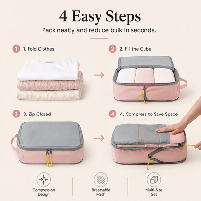 6-piece compression storage bag set
