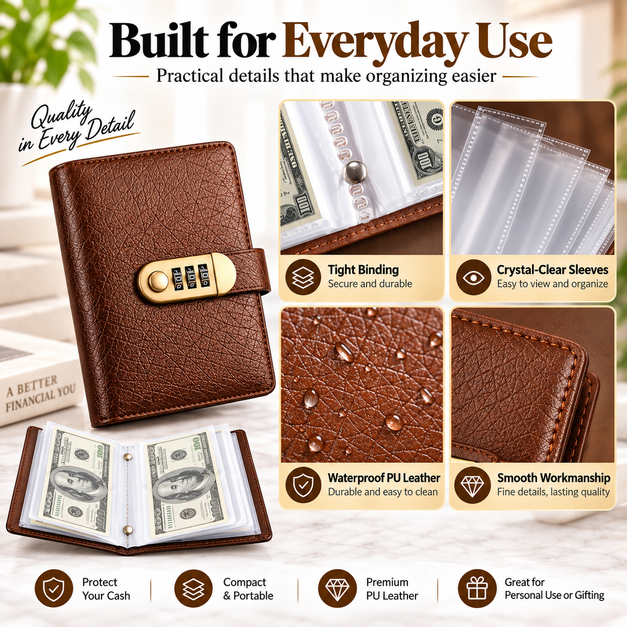Cash binder material and construction details