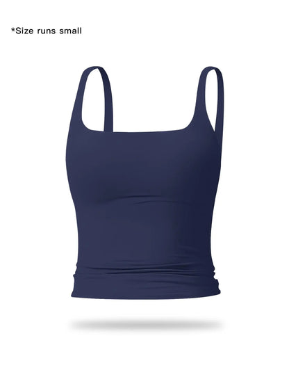 🏋️‍♀️ Minimalist Aesthetic | Women's Solid Color Tight Sports Tank Top 🏃‍♀️