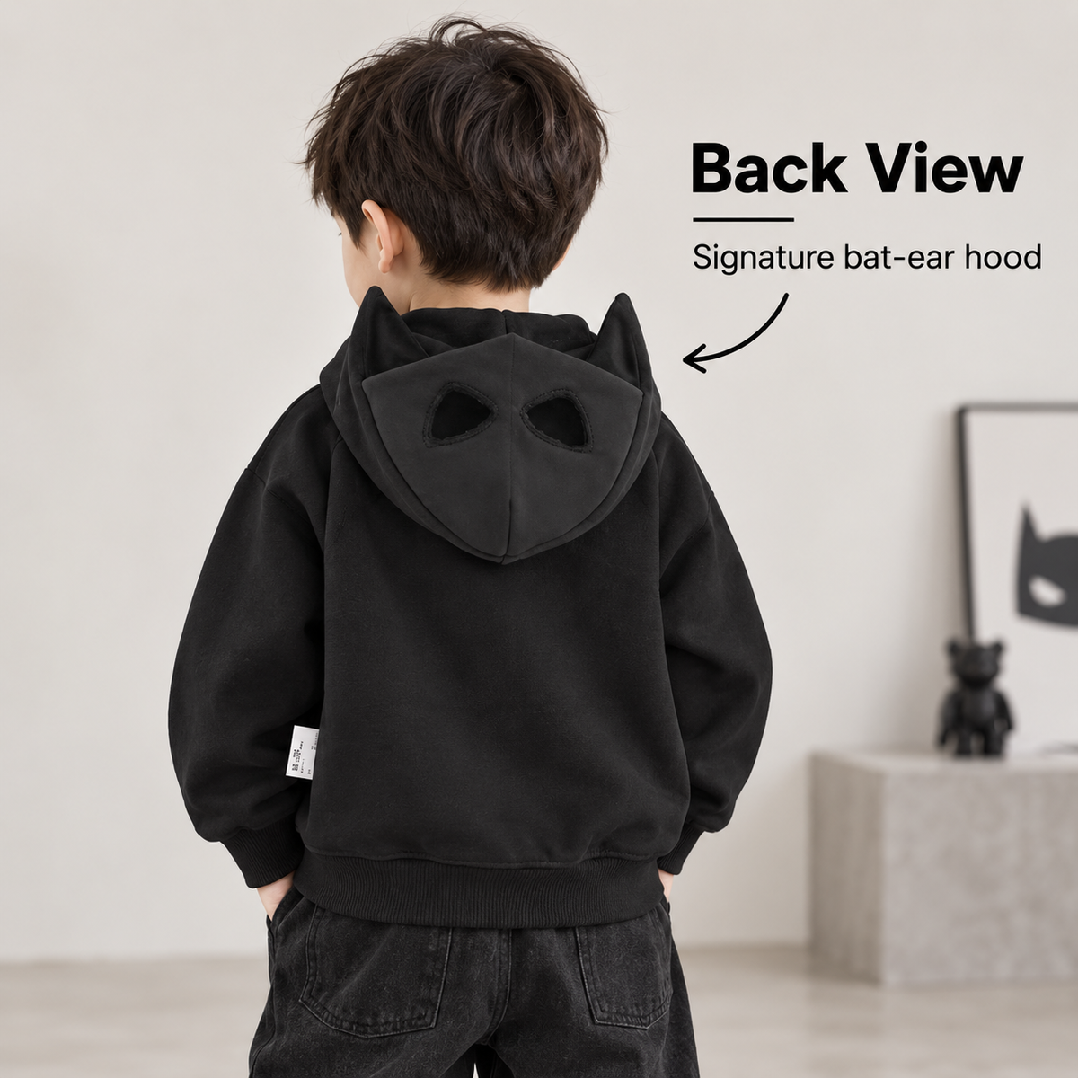Kids' Bat Ear Hoodie