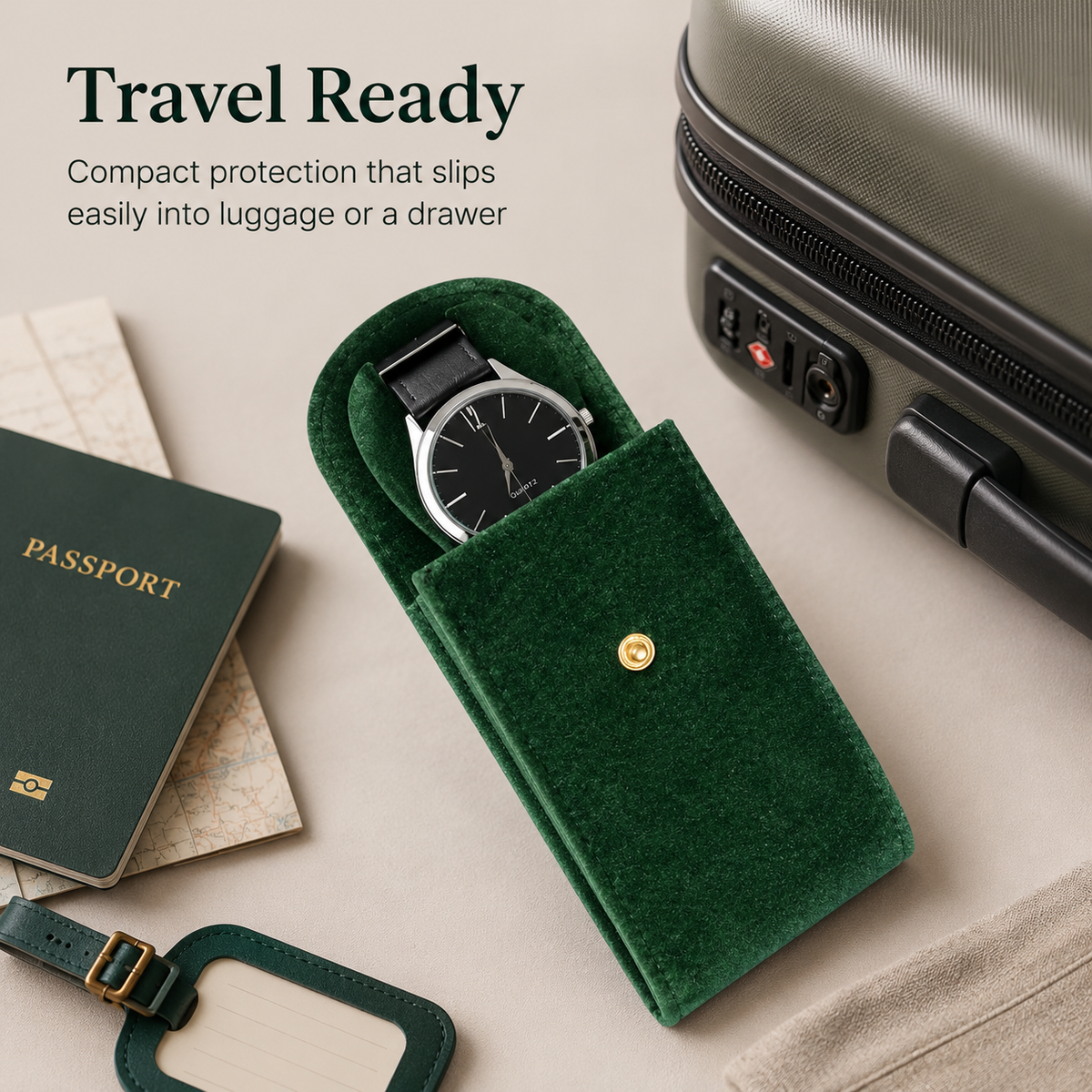 Velvet Watch Travel Pouch