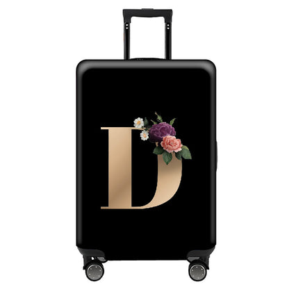✈️ Spot Your Bag Instantly | Decorative Alphabet Letter Z High-Elastic Luggage Cover Protector Skin with Concealed Zippers 🧳