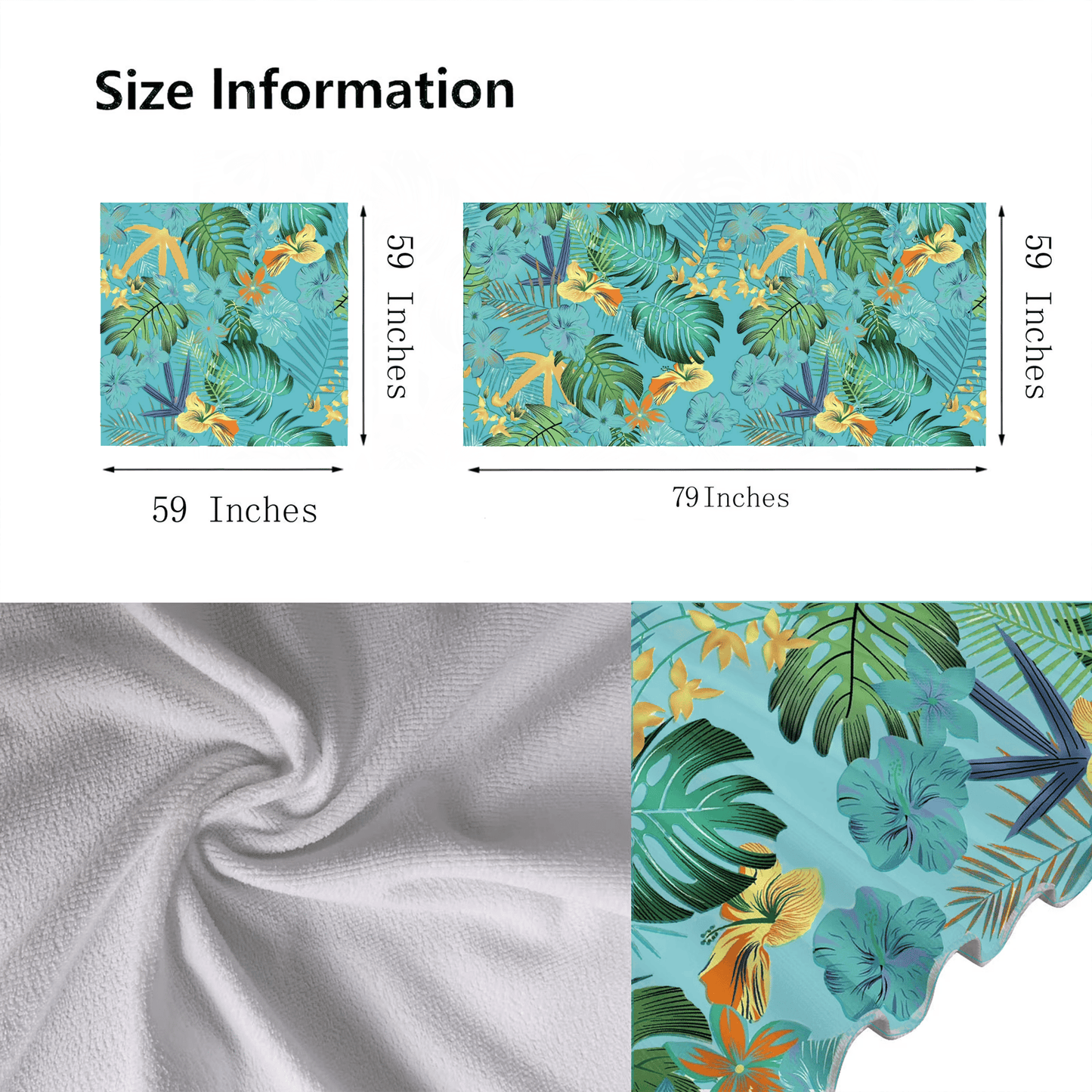 🌊 Quick-Drying Microfiber Beach Towel – Ultra-Light Sand-Free Travel Towel Whit Beach Clip