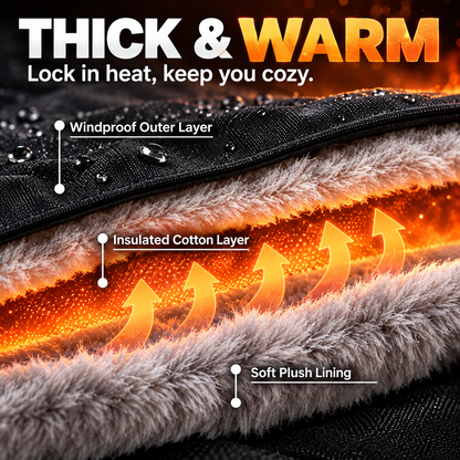 Unisex Fleece-Lined Winter Trapper Hat with Face Cover