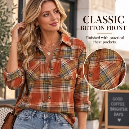 Easy Layer Plaid Shirt – Relaxed Fit Fall Shacket