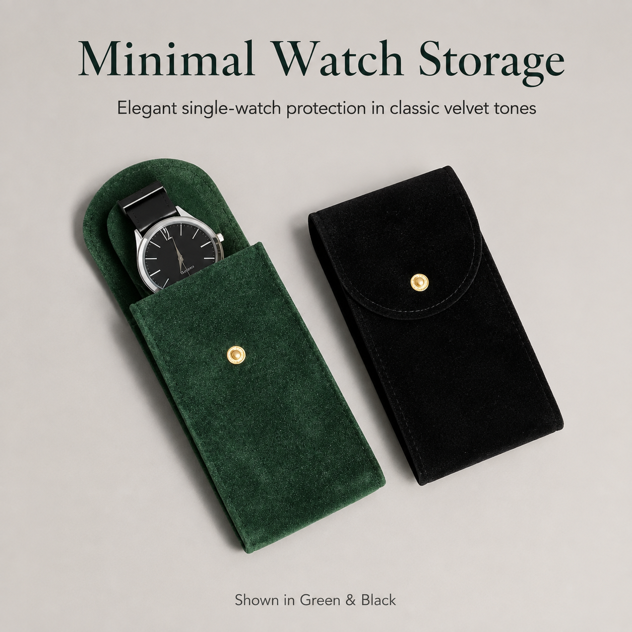 Velvet Watch Travel Pouch