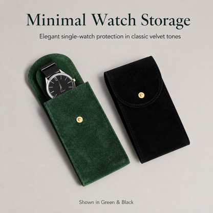Velvet Watch Travel Pouch