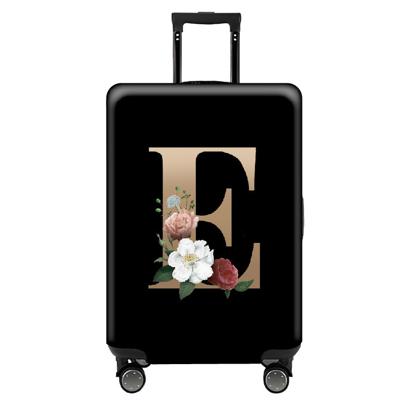 ✈️ Spot Your Bag Instantly | Decorative Alphabet Letter Z High-Elastic Luggage Cover Protector Skin with Concealed Zippers 🧳