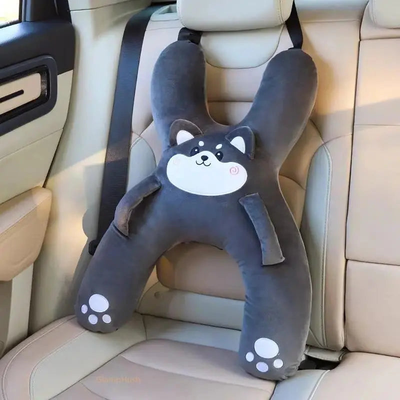 🐷 Cozy Car Neck Pillow for Kids 💖