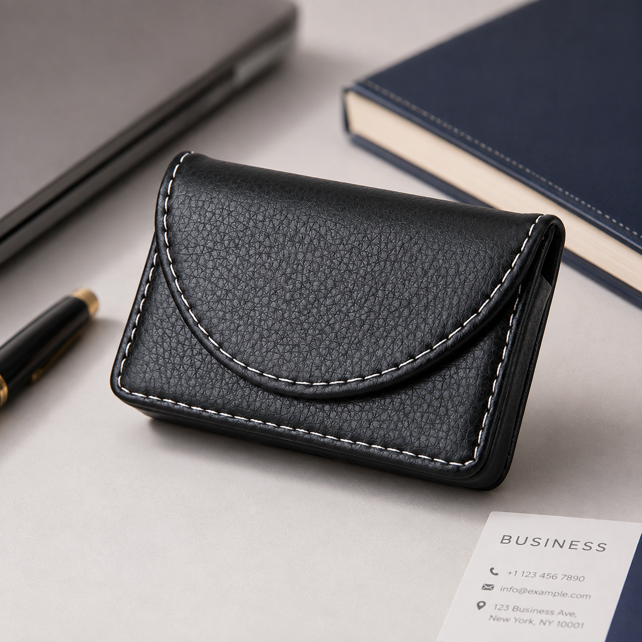 Slim Magnetic Business Card Holder