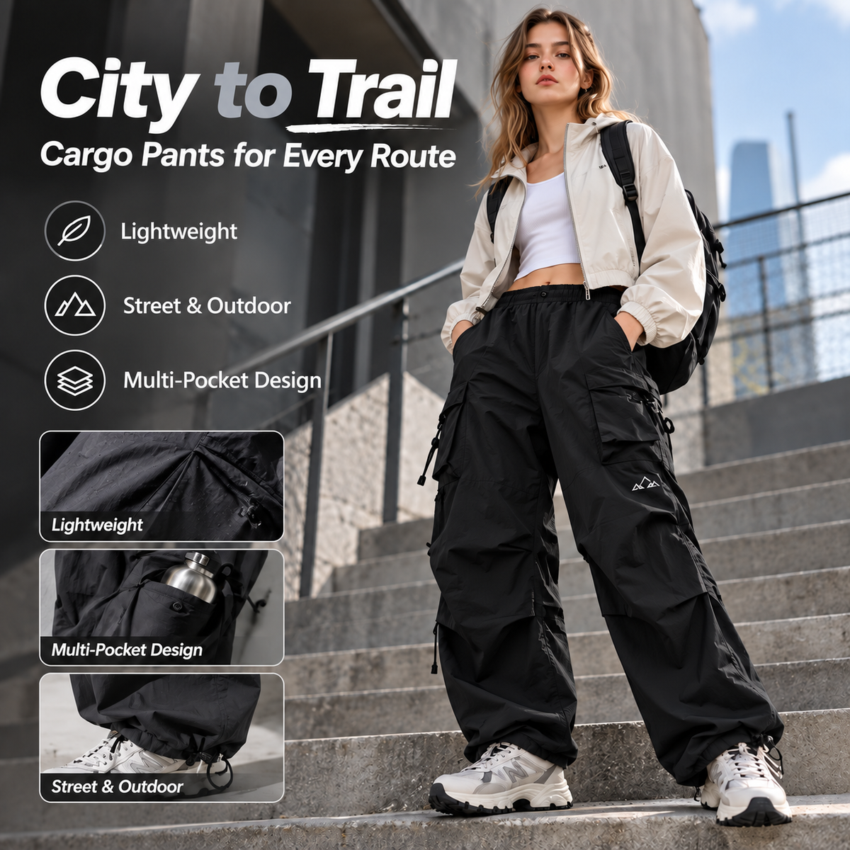 Unisex Water-Resistant Quick-Dry Hiking Pants