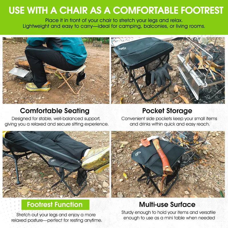 🎒 Feather-Light, Steel-Strong: The 1.5 lbs Folding Chair That Safely Holds Up to 400 lbs! 🏕️🔥