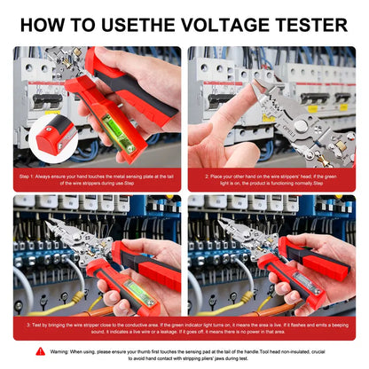 ⚡ Look Inside the Wire Before You Cut: The 2026 Intelligent Heavy-Duty Stripping Pliers with Built-In 12-250V Voltage Radar & Live Alarms! 🛠️🛡️