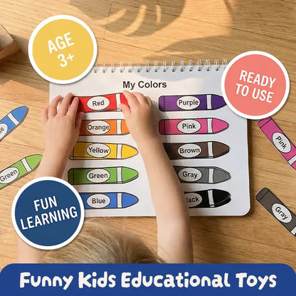 📚 Quiet Travel Genius | Montessori Busy Book with 30 Interactive Learning Activities, Bilingual Erasable Toddler Fine Motor Skills Toy ✨
