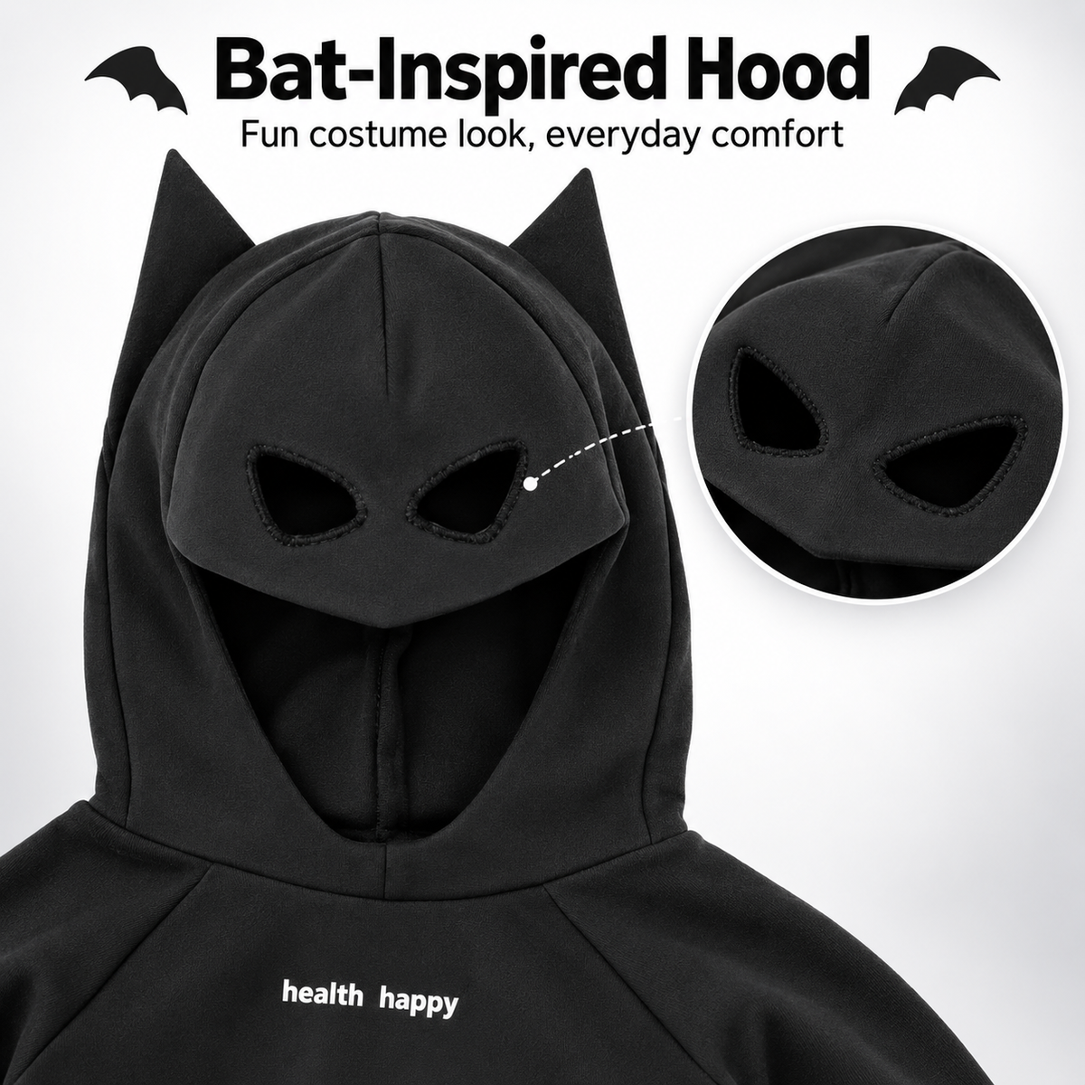 Kids' Bat Ear Hoodie