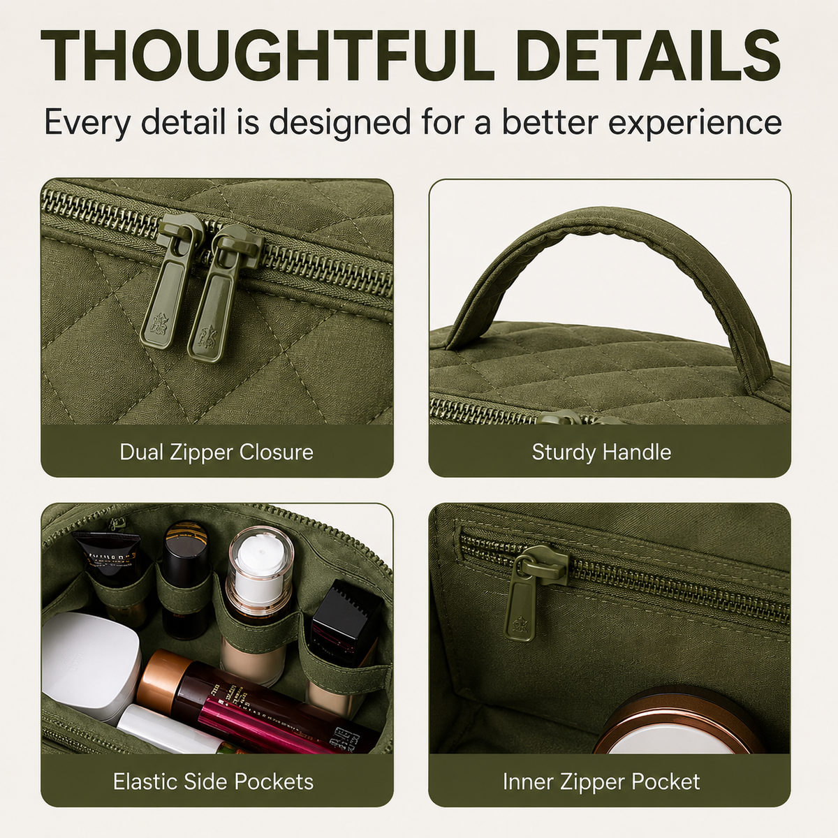 ✈️✨ The Perfect Travel Toiletry Bag — Includes a Free Mini Pouch