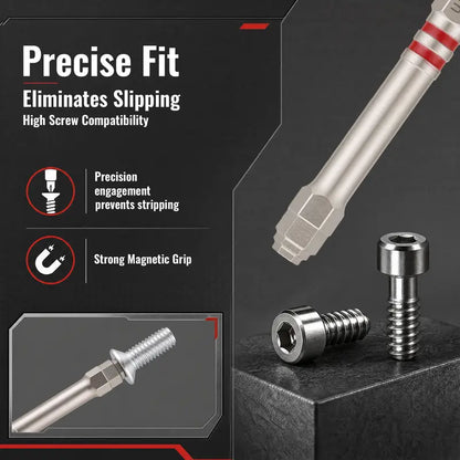 🛠 Industrial Strength | 6-Piece Magnetic Hex Shank Pagoda-Shaped Screwdriver Bits Set ⚡
