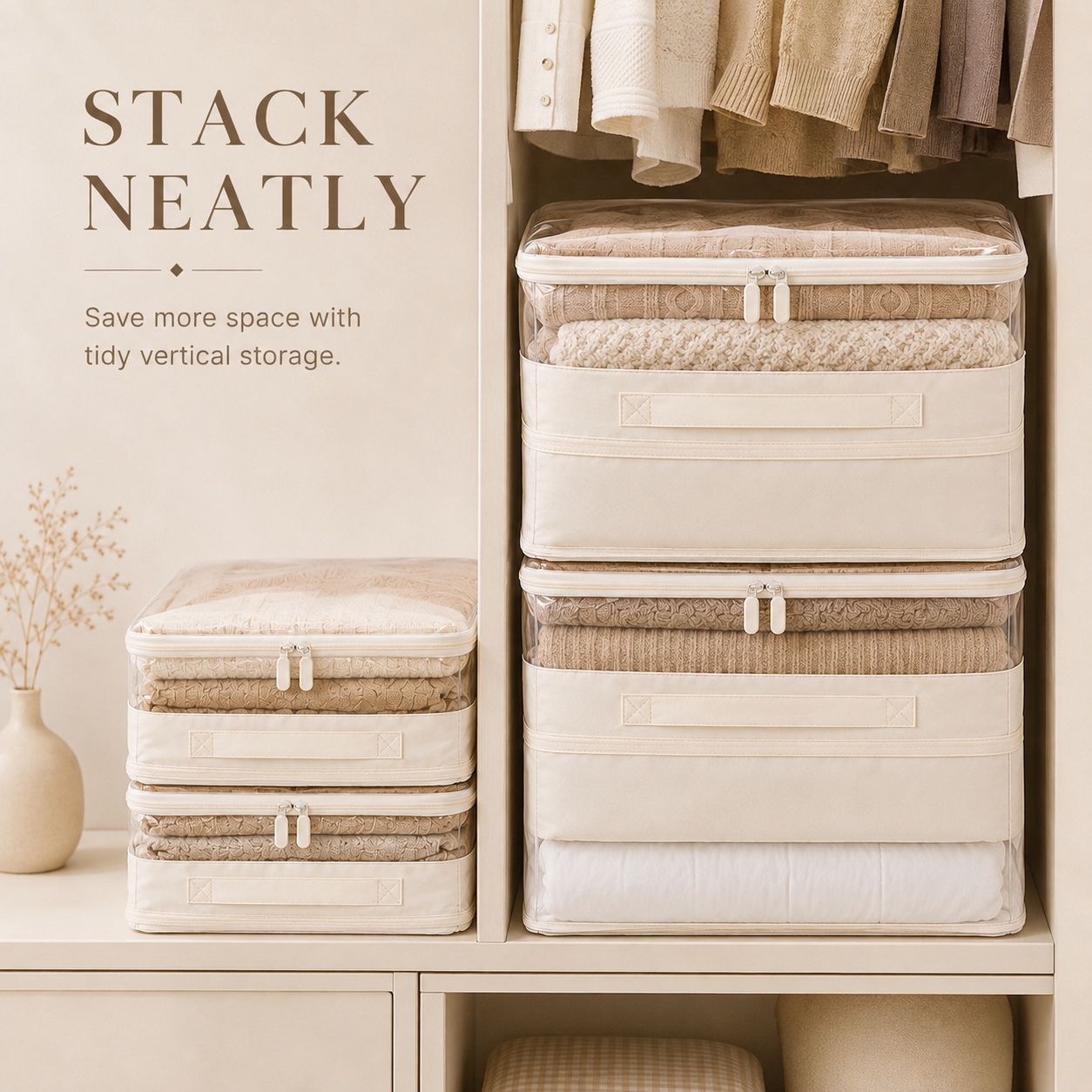 Large Capacity Transparent Quilt Storage Bag