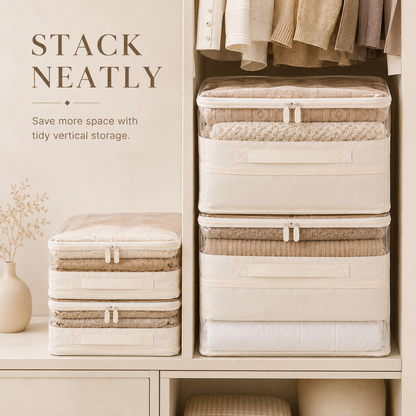 Large Capacity Transparent Quilt Storage Bag