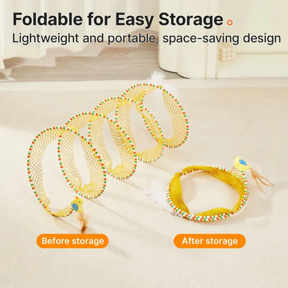 ⚡ The Ultimate Indoor Safari: The Magic 20" Spring-Back Spiral Cat Tunnel That Banishes Boredom Automatically! 🐱🌪️