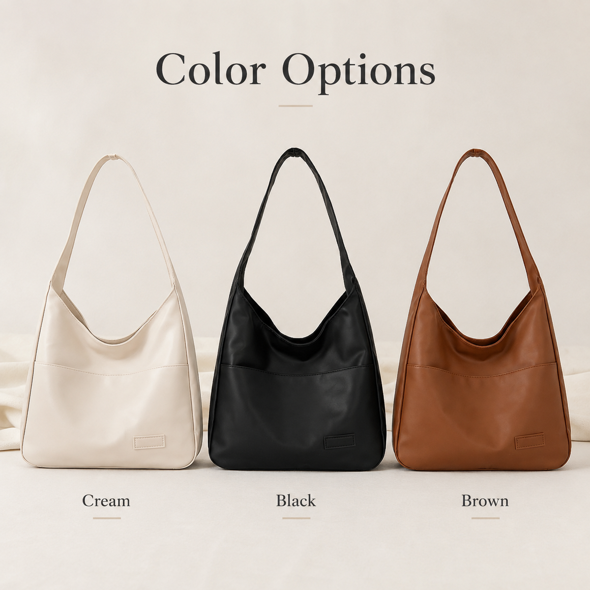 Minimalist Hobo Shoulder Bag