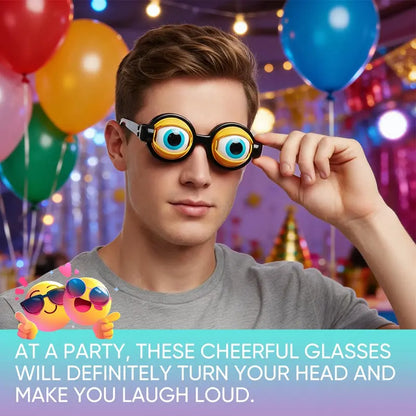 🔥 The Ultimate Party Icebreaker: The Kinetic Crazy Eyes Glasses That Turn You Into A Walking Meme Instantly! (No Batteries Required) 🤪⚡