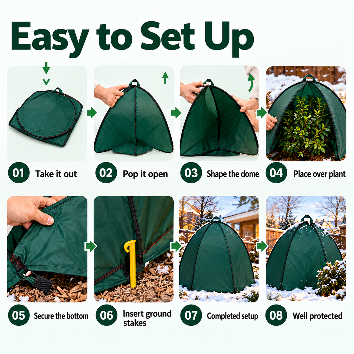 Winter Plant Frost Cover – Breathable Garden Protection Tent