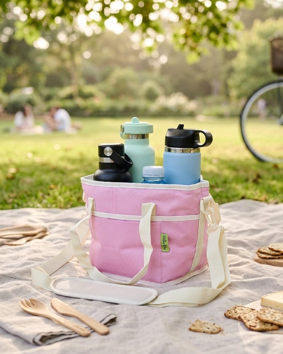 🥤❄️Family Size 4 Compartment Drink Bag, Multiple Tumbler Carrier Caddy
