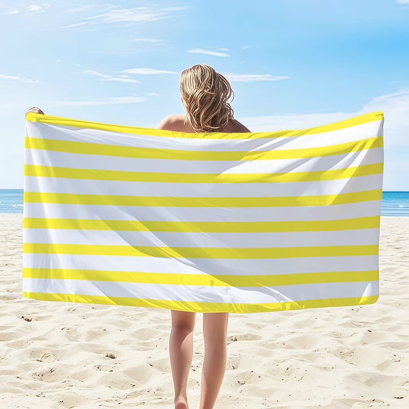 🌊 Quick-Drying Microfiber Beach Towel – Ultra-Light Sand-Free Travel Towel Whit Beach Clip