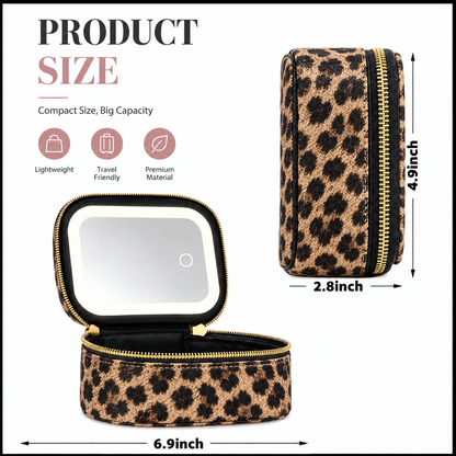 ✨ Mini Makeup Bag with LED Mirror 💄