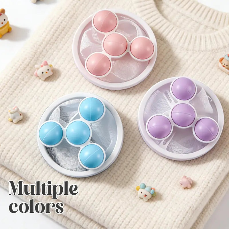 🧺 Hairless Laundry | 3-Pack Reusable Floating Washing Machine Hair & Lint Filter Bags 🐕✨