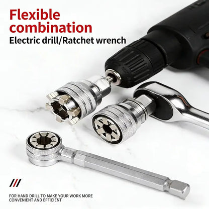 ⚡ The Tool That Replaces Your Entire Toolbox: The Heavy-Duty Universal Socket That Snaps Onto Any Nut, Hook & Stripped Bolt Instantly! 🛠️🔥