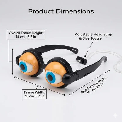🔥 The Ultimate Party Icebreaker: The Kinetic Crazy Eyes Glasses That Turn You Into A Walking Meme Instantly! (No Batteries Required) 🤪⚡